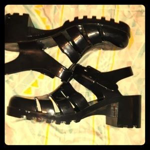 Jelly healed sandals
